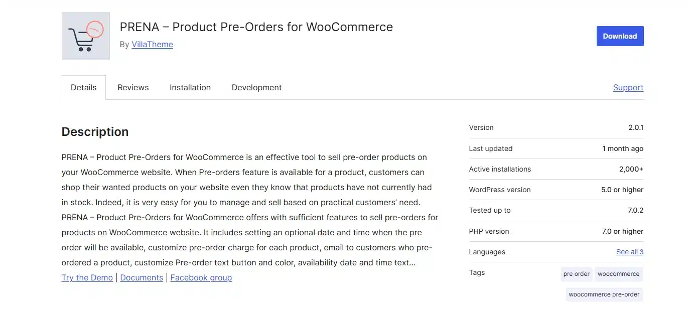 PRENA – Product Pre-Orders for WooCommerce