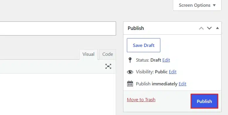 Click Publish or Save to make the tab live.