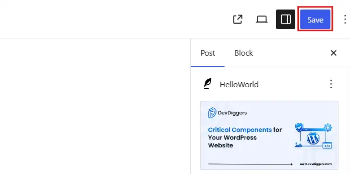 Click Save or Publish on the post. Your change only affects this one link. Every other link on the site keeps its default color.