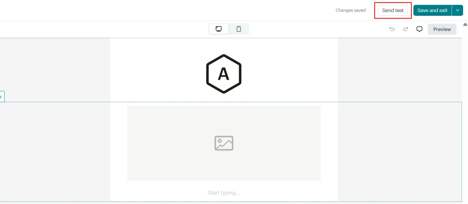 Click Send a test email in the top right corner of the editor. Open it, click the unsubscribe link, and confirm that it loads a working confirmation page.