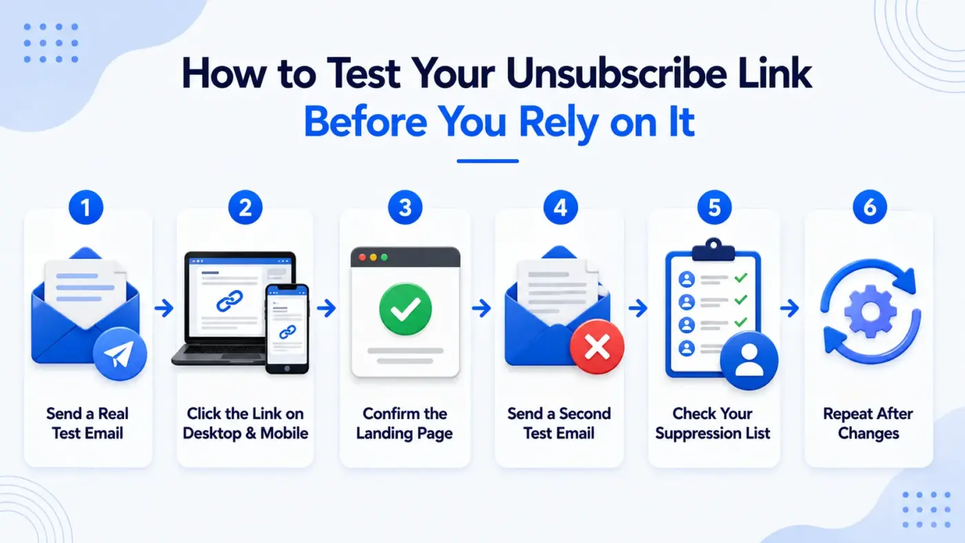 How to Test Your Unsubscribe Link Before You Rely on It?
