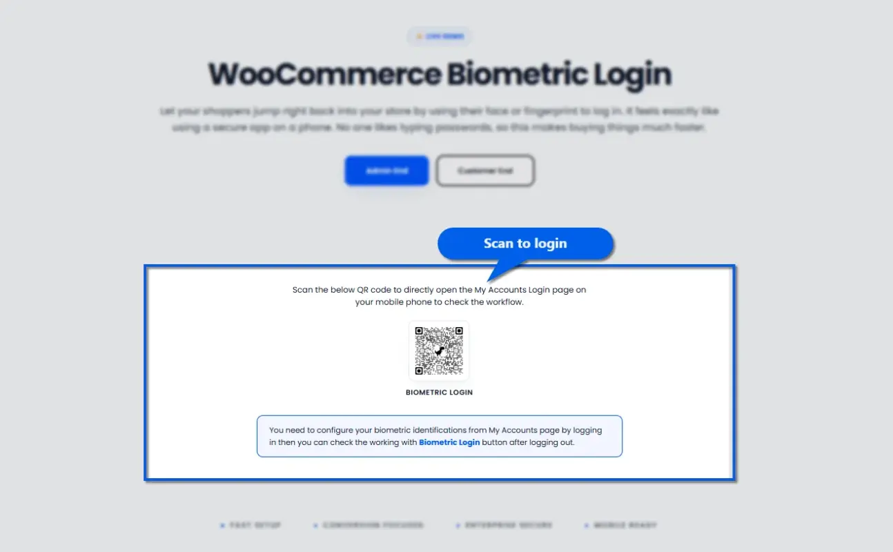 What Is WooCommerce Biometric Login?