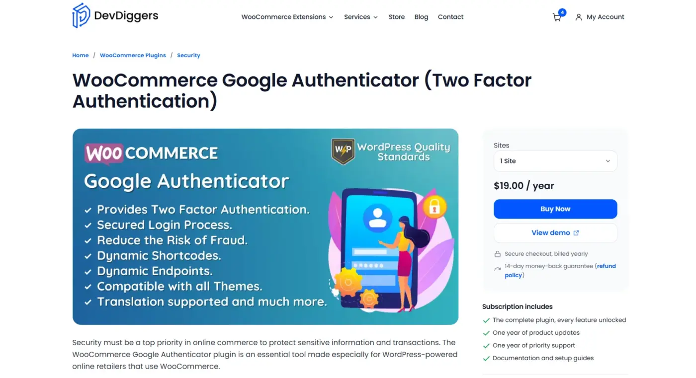 WooCommerce Google Authenticator