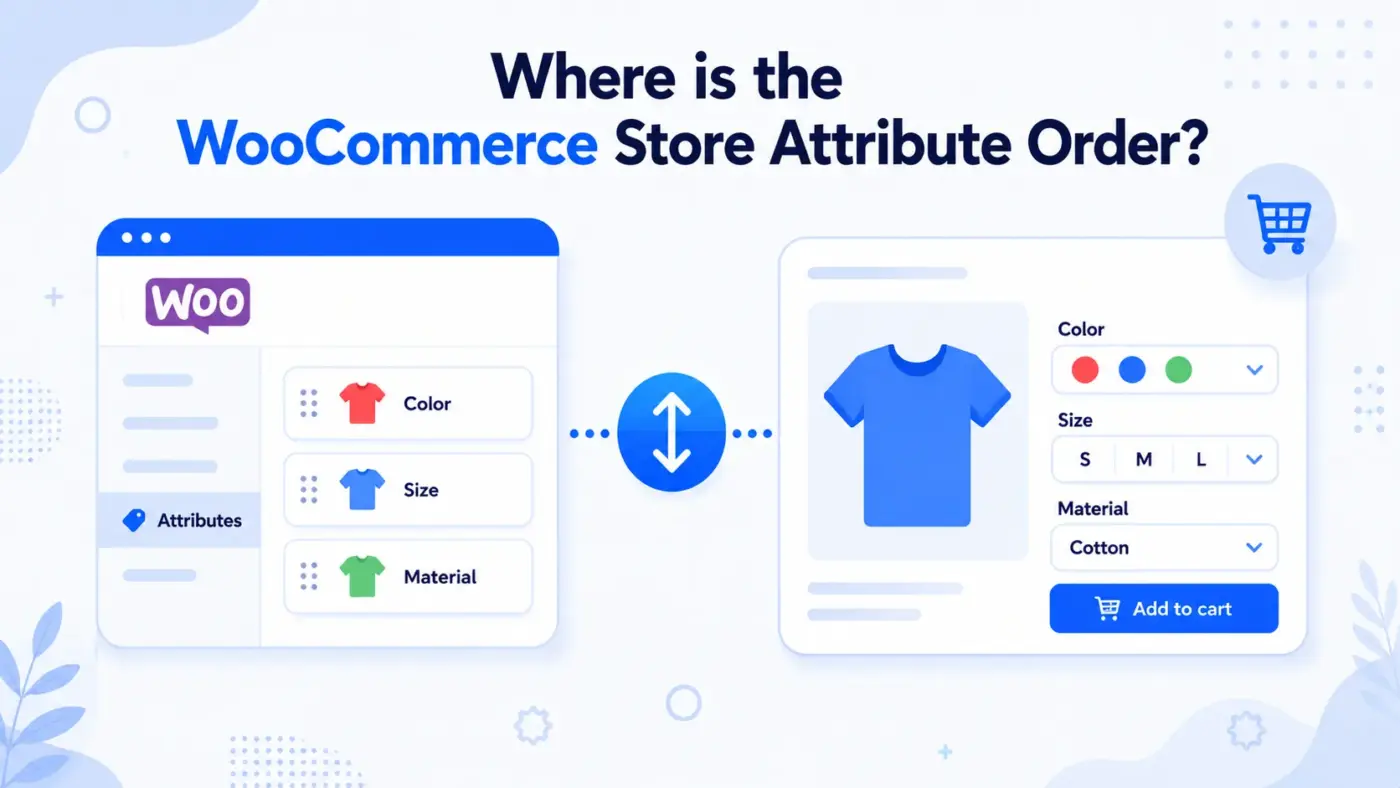 Where is the WooCommerce store attribute order?