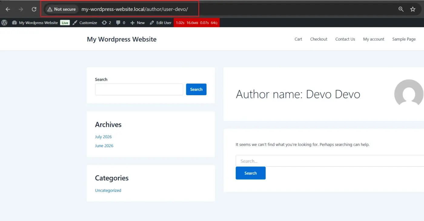 Author Archive Pages