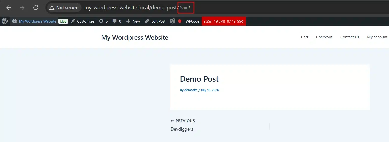 Add a query string like ?v=2 to your URL to force platforms to treat it as new.