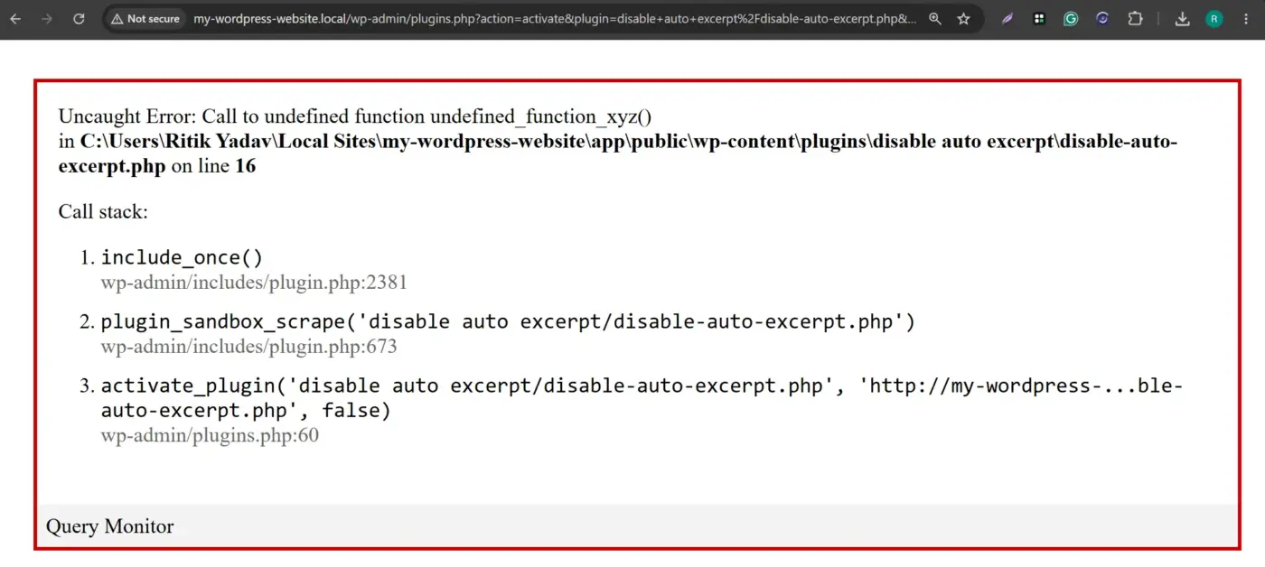 What Is a WordPress Fatal Error Warning?