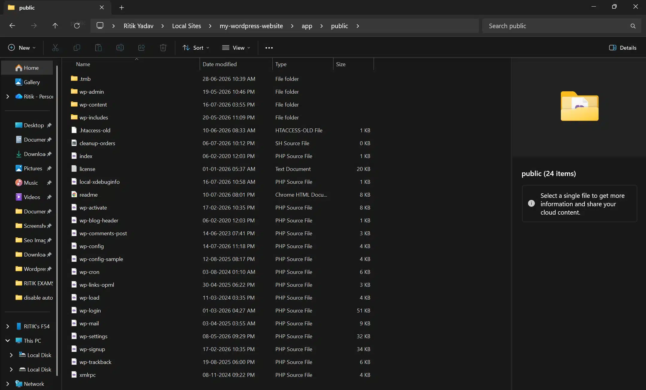 Open FileZilla, Cyberduck, or your Site's File Manager.