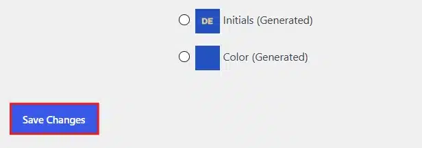 Click Save Changes.