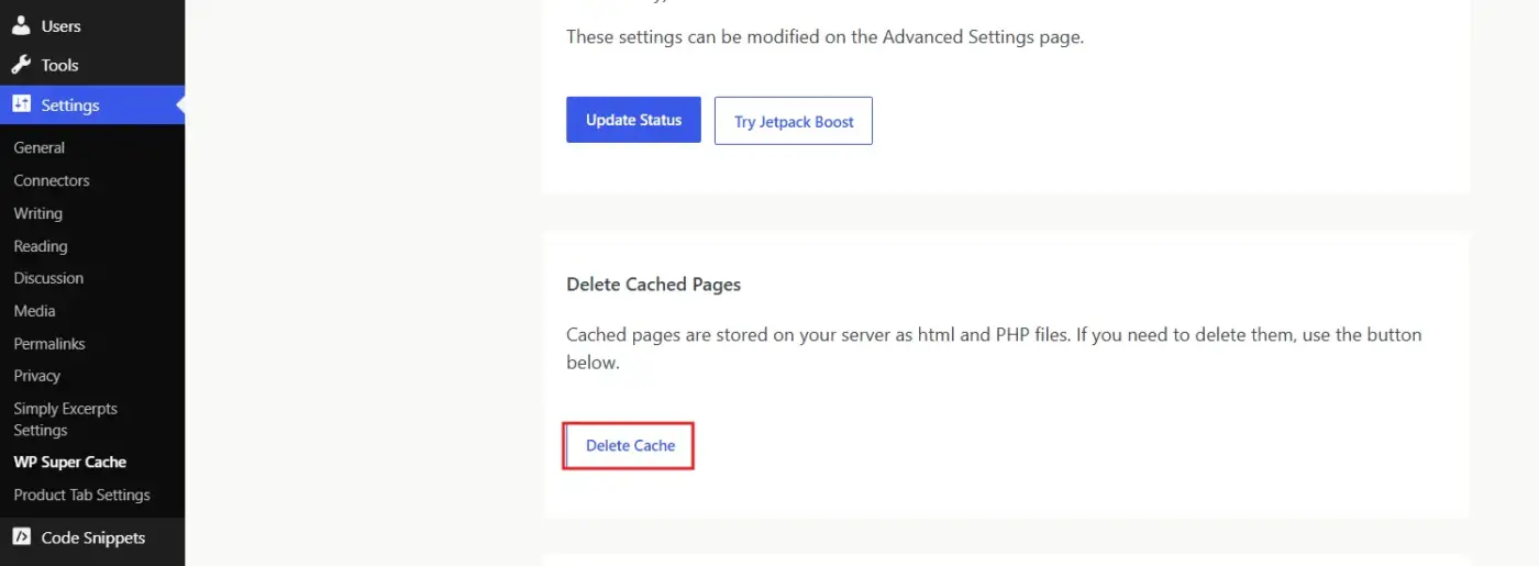 Clear Your Cache