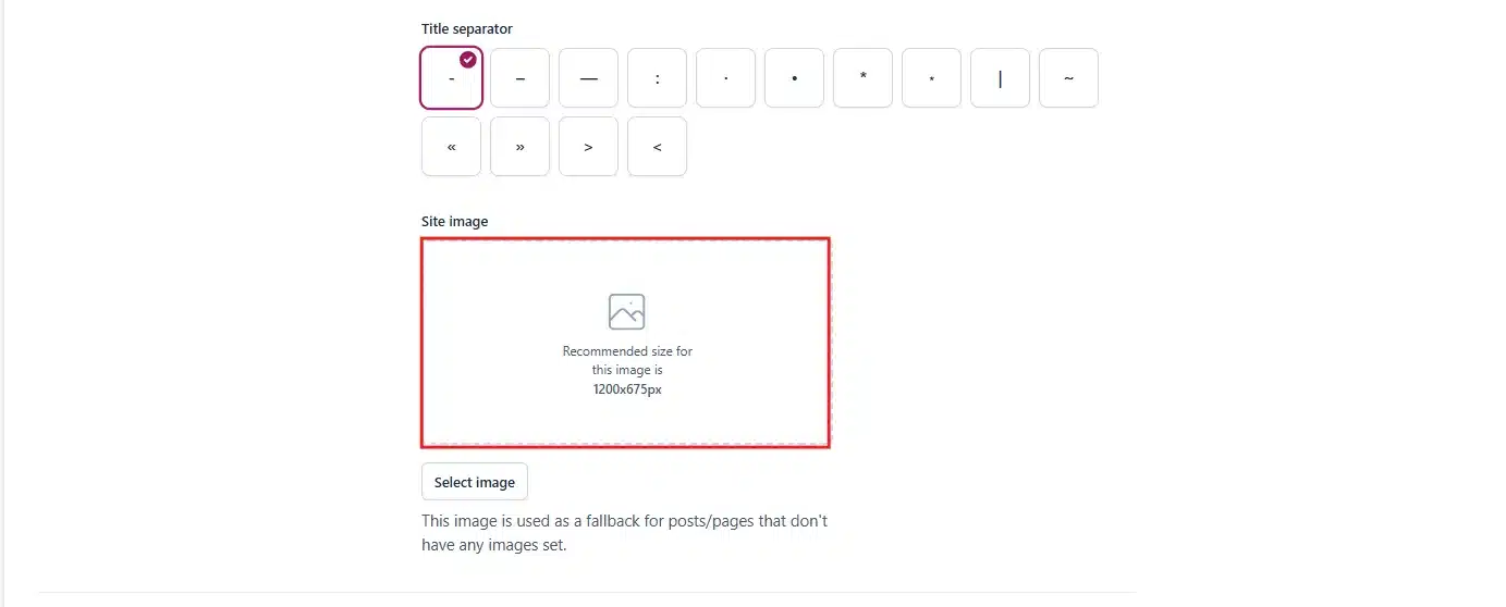 Upload a branded fallback image at 1200 × 630.