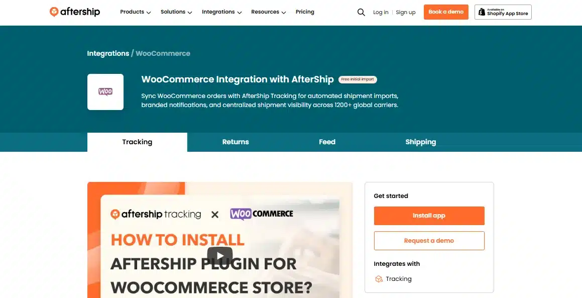 AfterShip for WooCommerce: Global Carriers