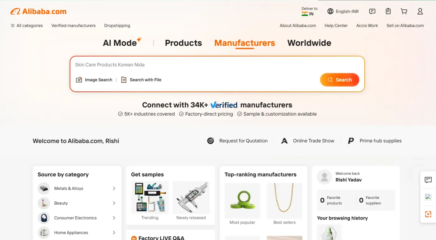 Source or Manufacture Your Products