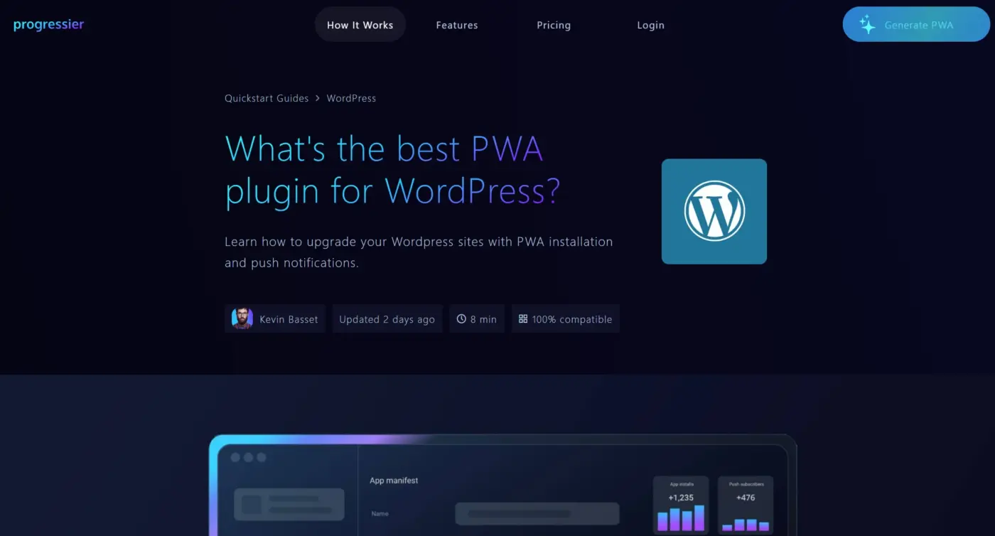 Progressier: Full-Featured PWA Builder