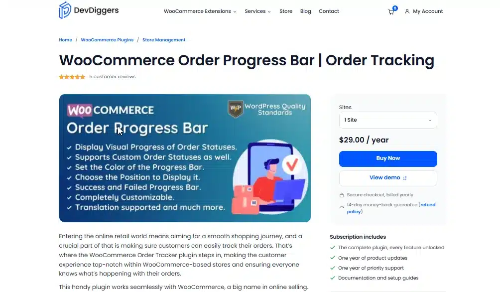 WooCommerce Order Progress Bar: Visual Timeline