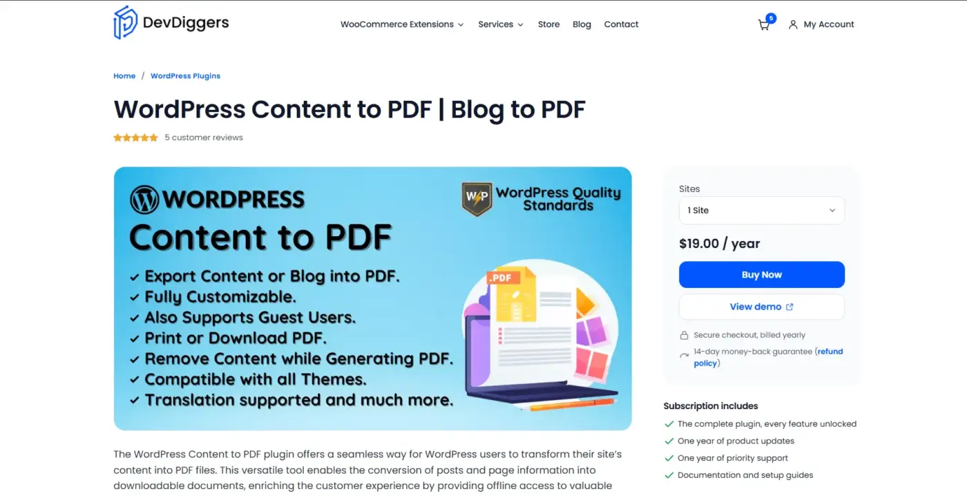 DevDiggers Blog to PDF: Best for Content Sites