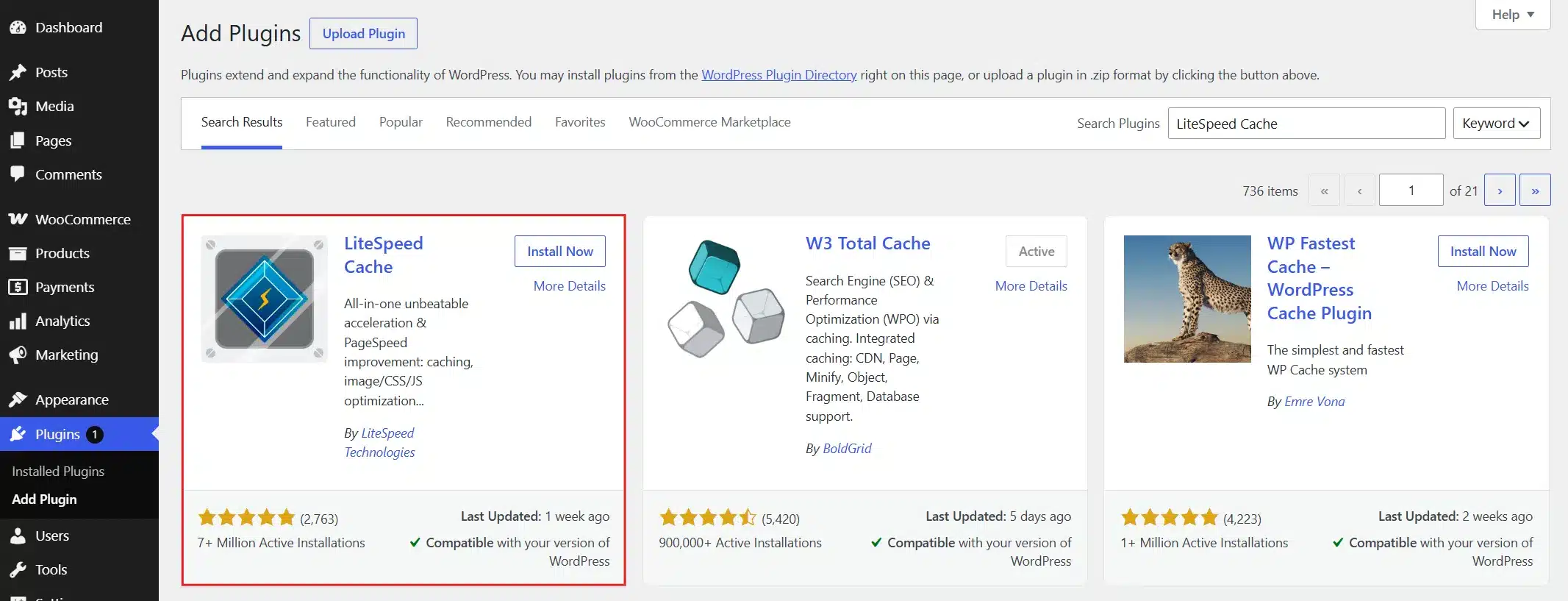 Install and Activate a caching plugin like LiteSpeed Cache.