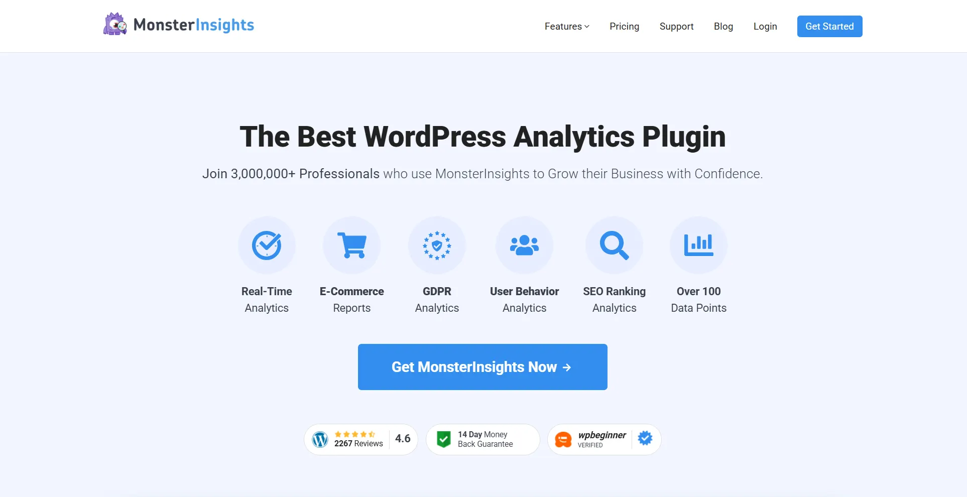 MonsterInsights: GA4 Integration