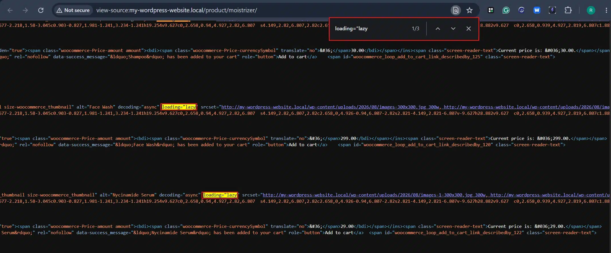 Search loading="lazy" in the page source. If it is present, then the theme has lazy loading on by default.