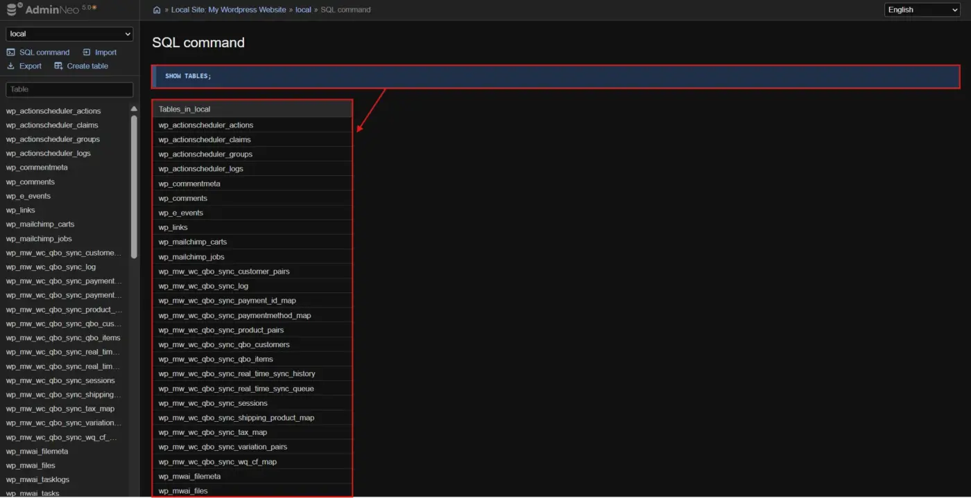 Using a Direct SQL Query