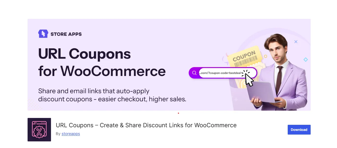 URL Coupons – Create & Share Discount Links for WooCommerce: Zero Cost
