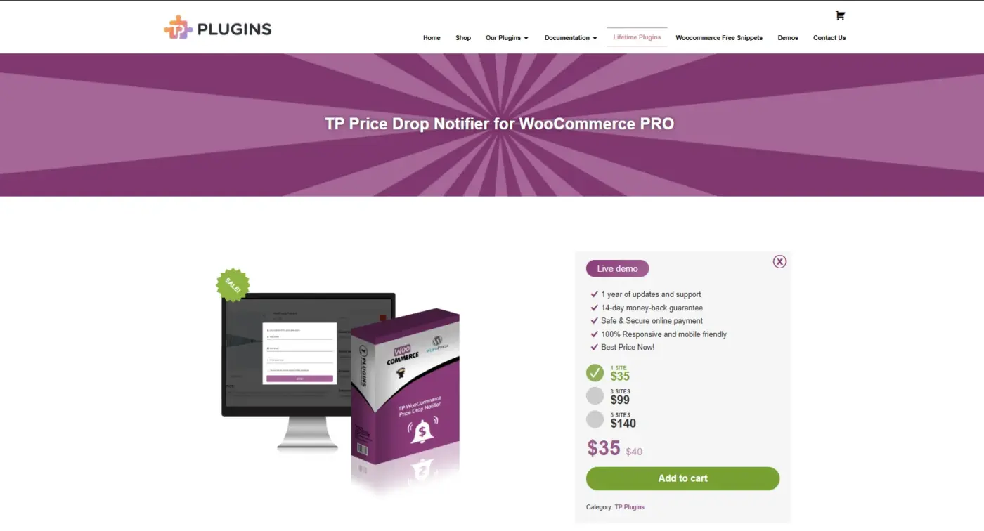 TP Price Drop Notifier for WooCommerce