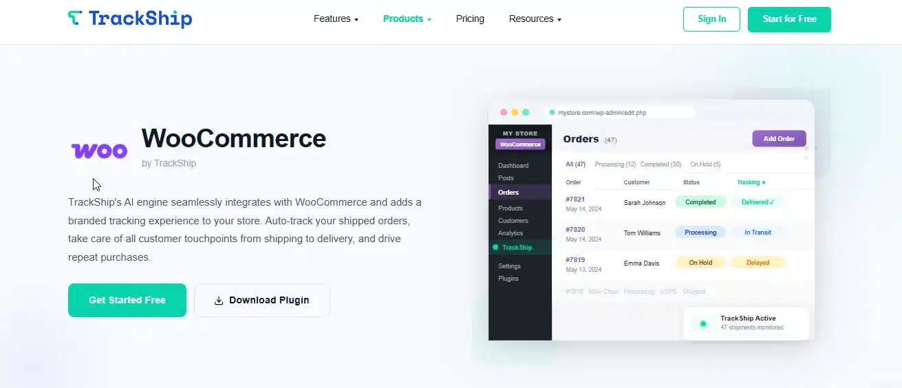  TrackShip for WooCommerce: Full Automation