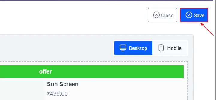 Click Save to confirm the changes.