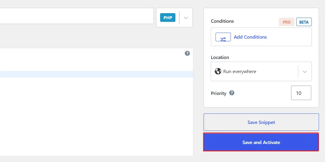 Click Save Changes and Activate. The check is now live on your site.