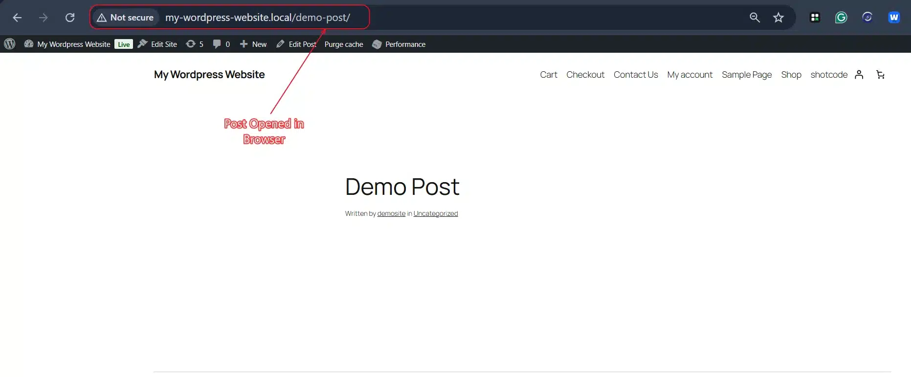 Open any post or page in your browser, and right-click an image below the first screen's worth of content.