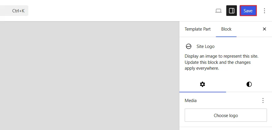 Publish or Save Your Changes