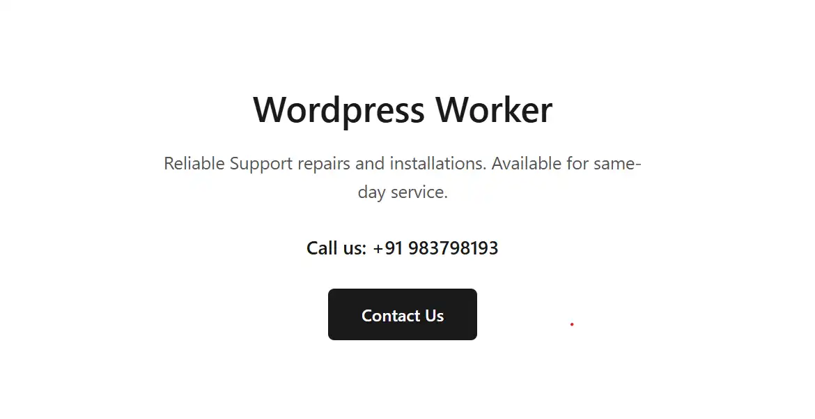 Minimalistic, simple information website