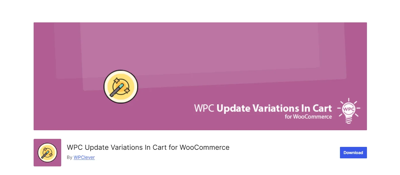 WPC Update Variations In Cart for WooCommerce (WPClever)