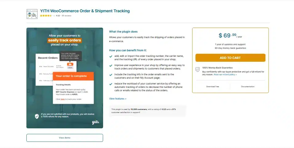 YITH WooCommerce Order and Shipment Tracking: Broad Coverage