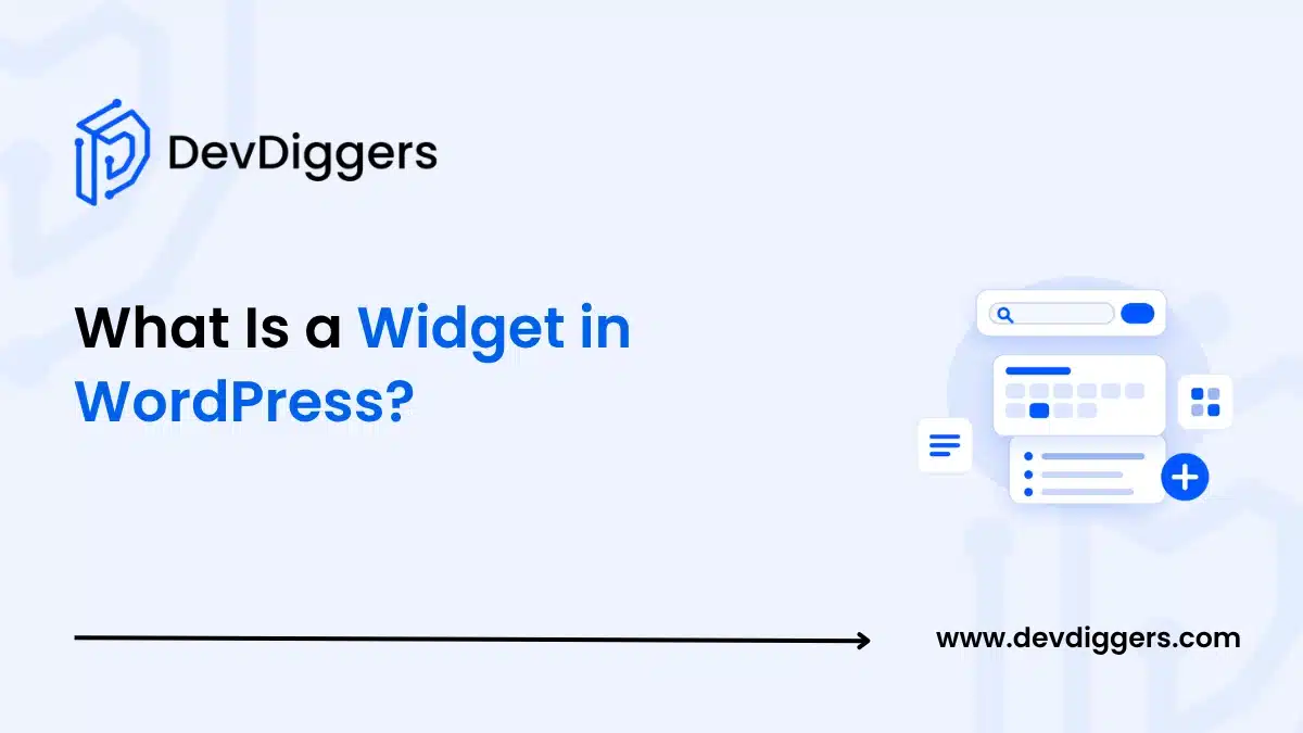 What is a widget in WordPress