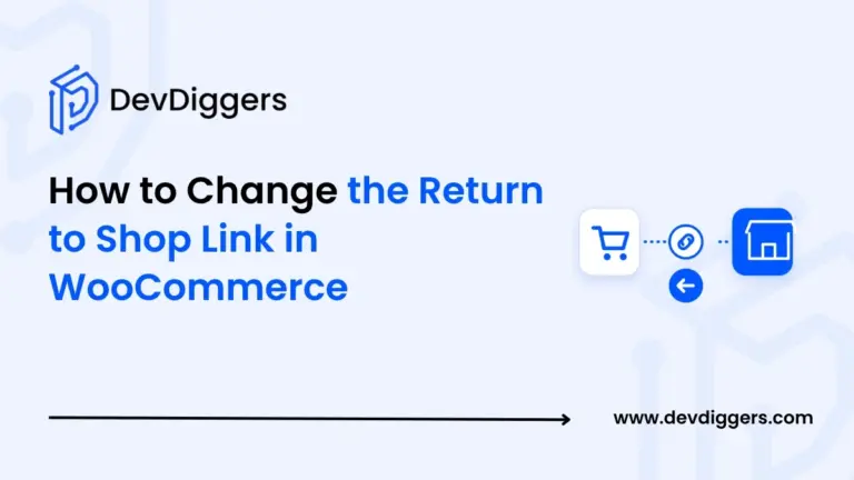 Flat cart to shop link icon beside the title How to Change the Return to Shop Link in WooCommerce