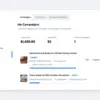 My Campaigns page in a customer My Account area listing their campaigns with amount raised, status and actions