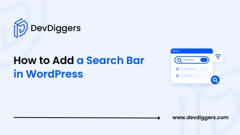 Flat search bar window icon beside the title How to Add a Search Bar in WordPress