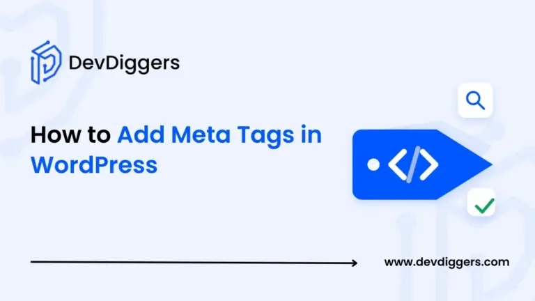 Flat code tag icon beside the title How to Add Meta Tags in WordPress