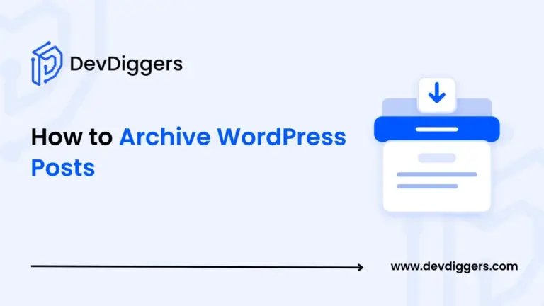 Flat archive box icon beside the title How to Archive WordPress Posts