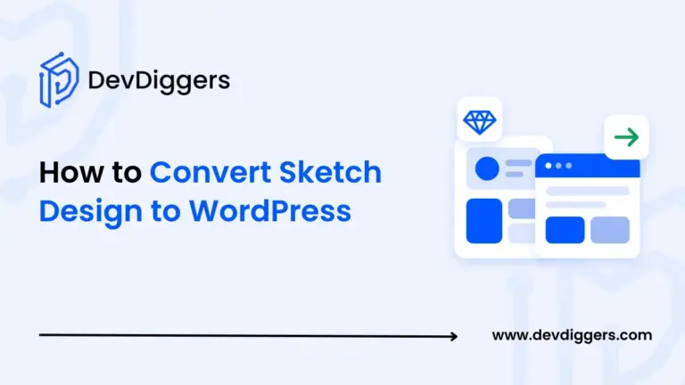 Flat design artboard and browser window icon beside the title How to Convert Sketch Design to WordPress