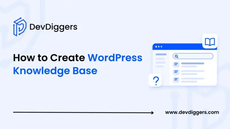 Flat knowledge base window with search beside the title How to Create WordPress Knowledge Base