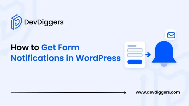 Flat form and bell notification icon beside the title How to Get Form Notifications in WordPress