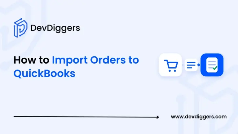 Flat cart to invoice flow icon beside the title How to Import Orders to QuickBooks
