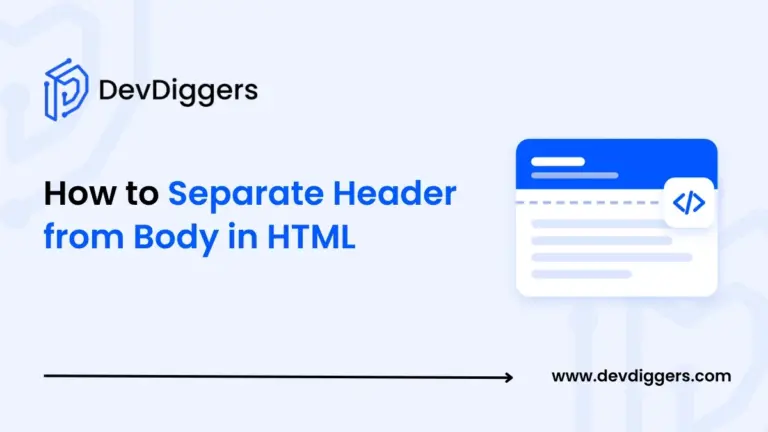 Flat web page icon with header band beside the title How to Separate Header from Body in HTML