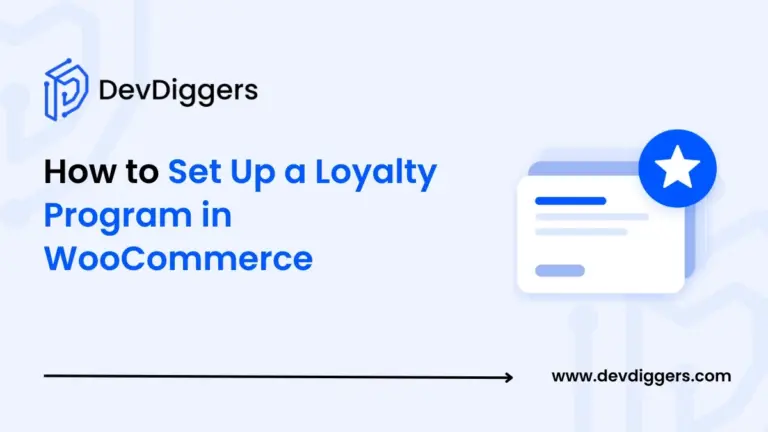 Flat stacked cards icon with star badge beside the title How to Set Up a Loyalty Program in WooCommerce