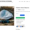 WooCommerce product page with a green Purchase via WhatsApp button under the Add to cart button
