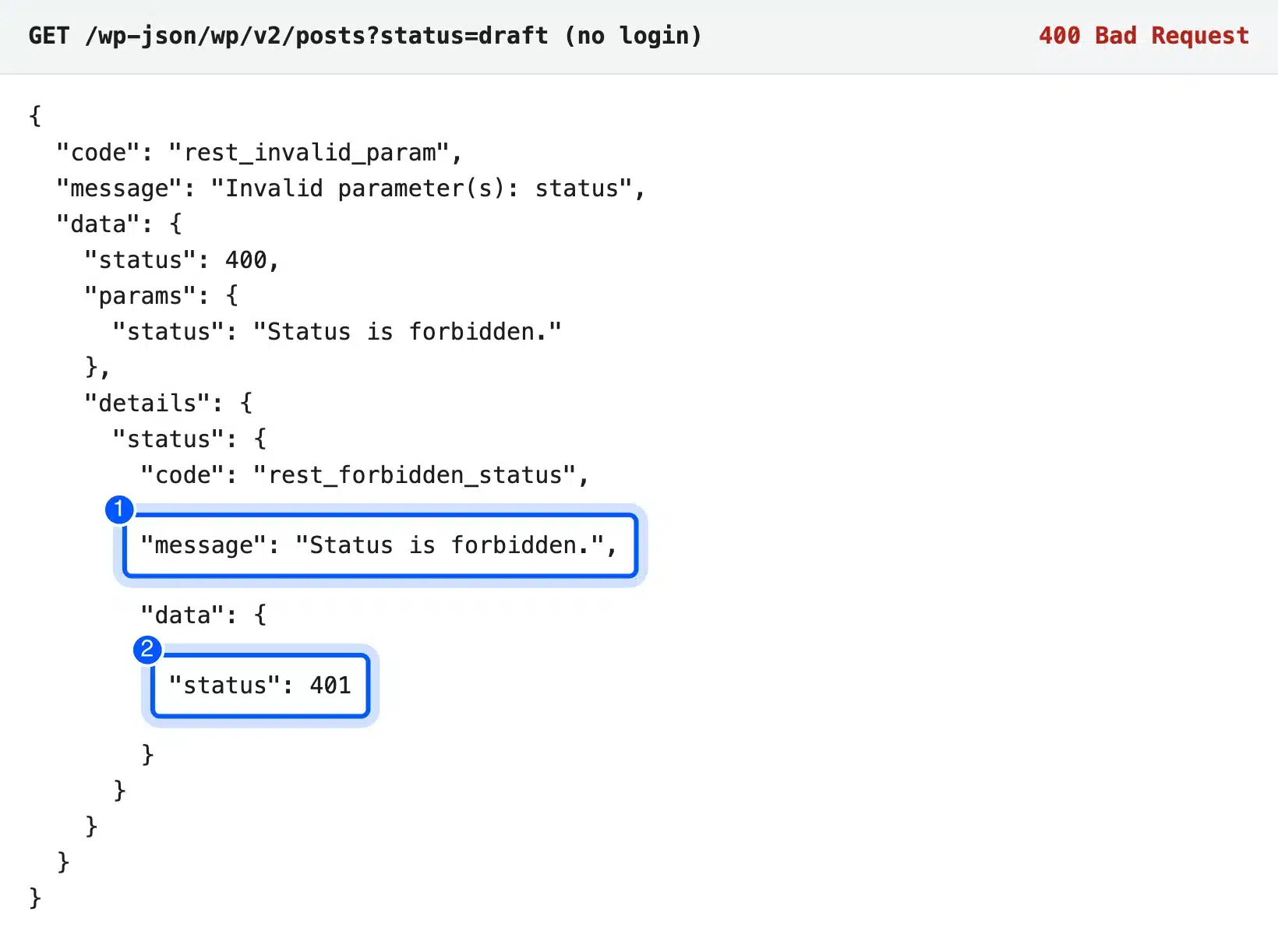 WordPress REST API refusing draft posts with Status is forbidden