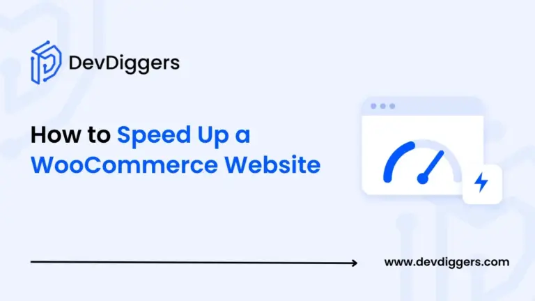 Flat speedometer browser window icon beside the title How to Speed Up a WooCommerce Website