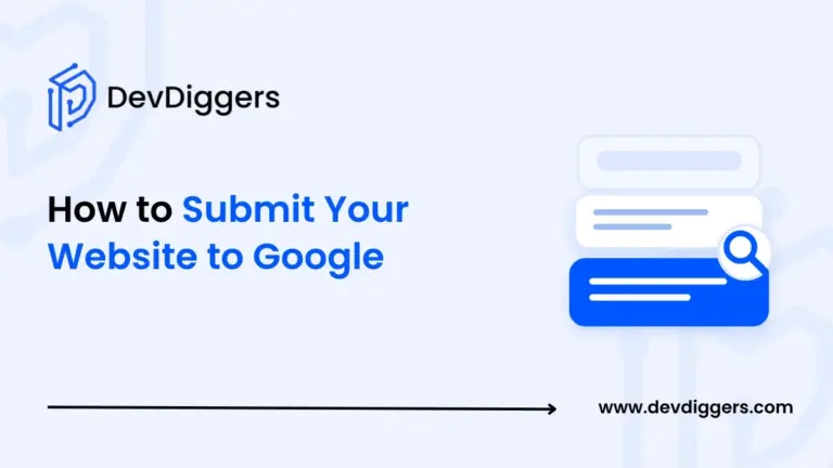 Flat stacked search results icon with magnifier beside the title How to Submit Your Website to Google